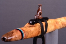 Ponderosa Pine Burl Native American Flute, Minor, Mid F#-4, #I55J